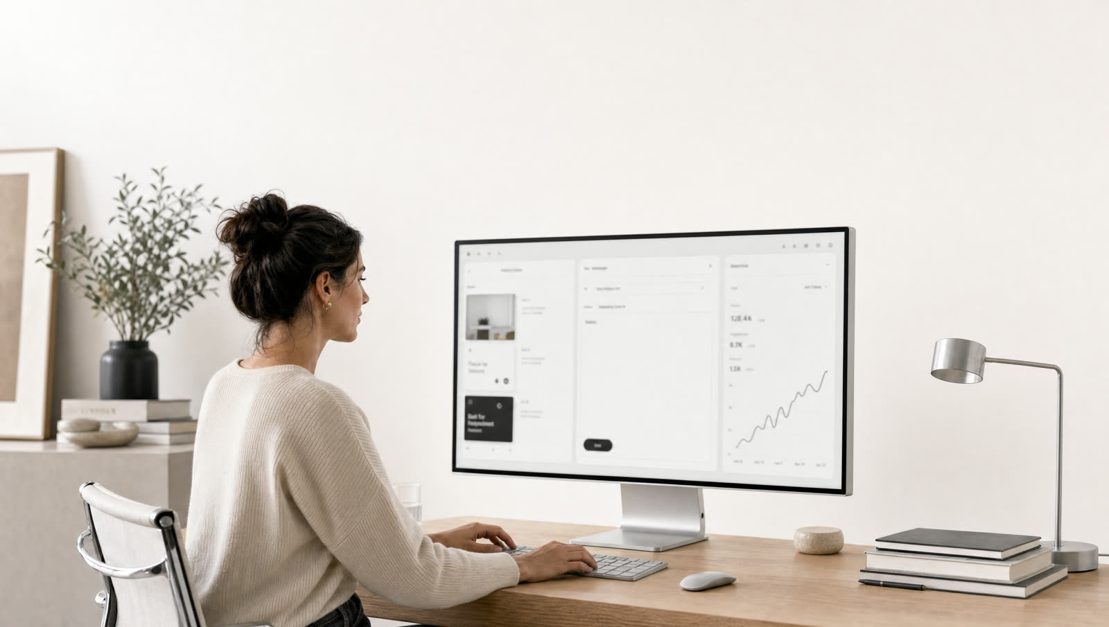 Changes.fast dashboard with drafted social posts and analytics
