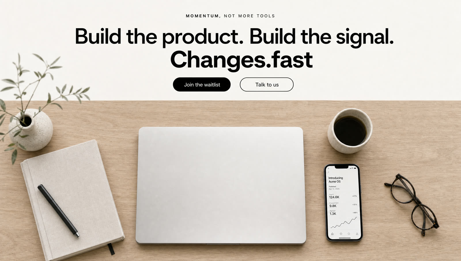 Published page and growing engagement on a phone